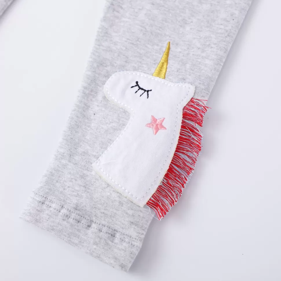 Cheap Origami Doll Grey unicorn kids legging (Last one / 7 yrs old)