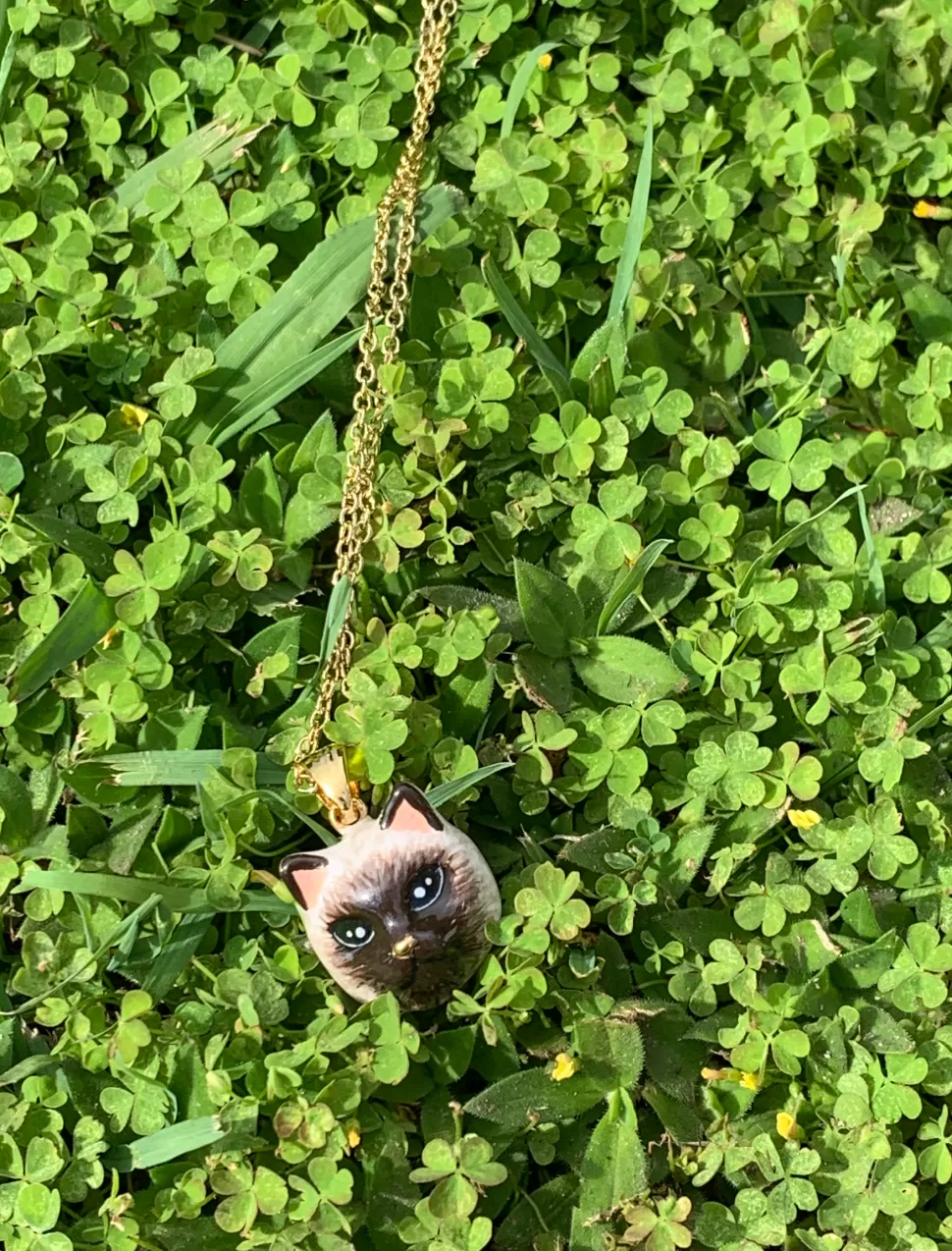 handmade_cat_studs_wrap_rings_and_necklaces_3.webp Fashion Origami Doll Handmade Cat Studs, Wrap Rings, and Necklaces