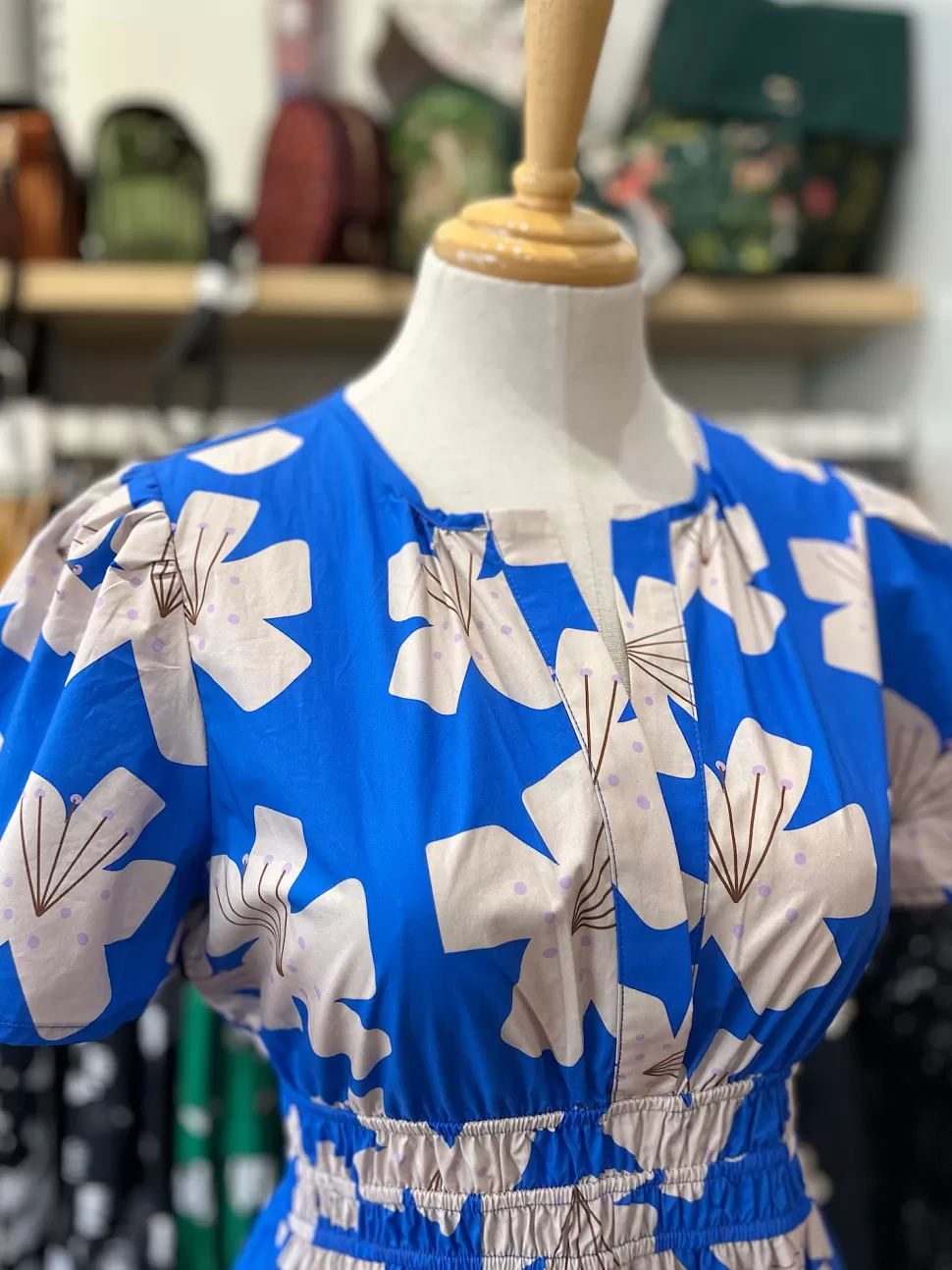 hanna_dress__floral_blue_3.webp Sale Origami Doll Hanna Dress - floral blue