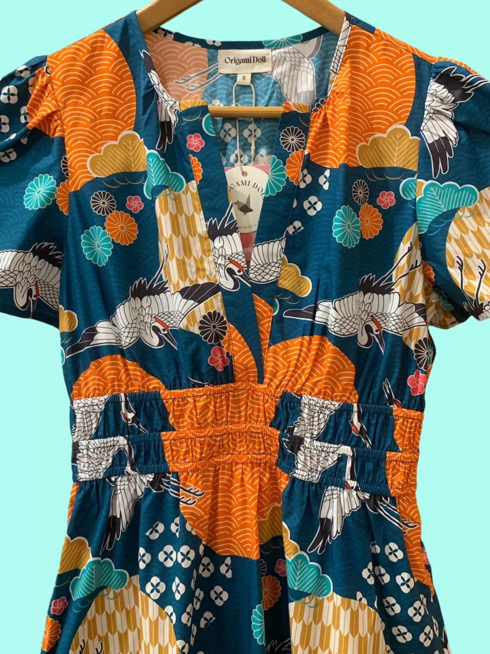 hanna_dress__japanese_crane_3.webp Online Origami Doll Hanna Dress - Japanese Crane