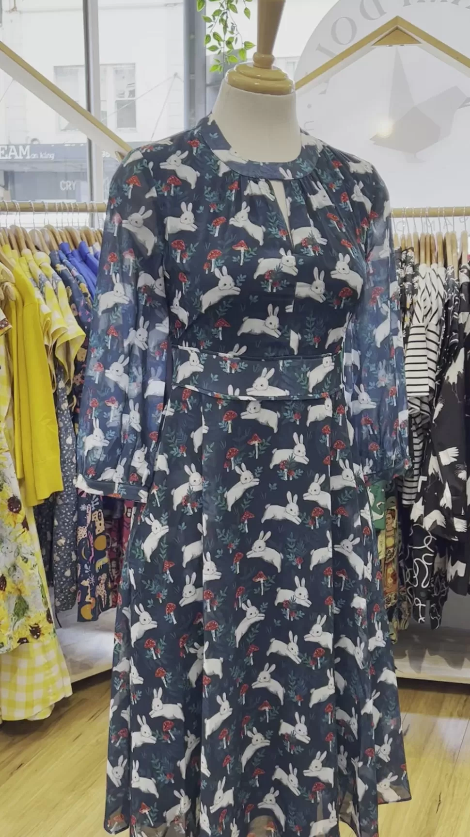 mia_dress__bunny_and_mushroom_clearance_sale_4.webp Fashion Origami Doll Mia Dress - Bunny and Mushroom (Clearance Sale)