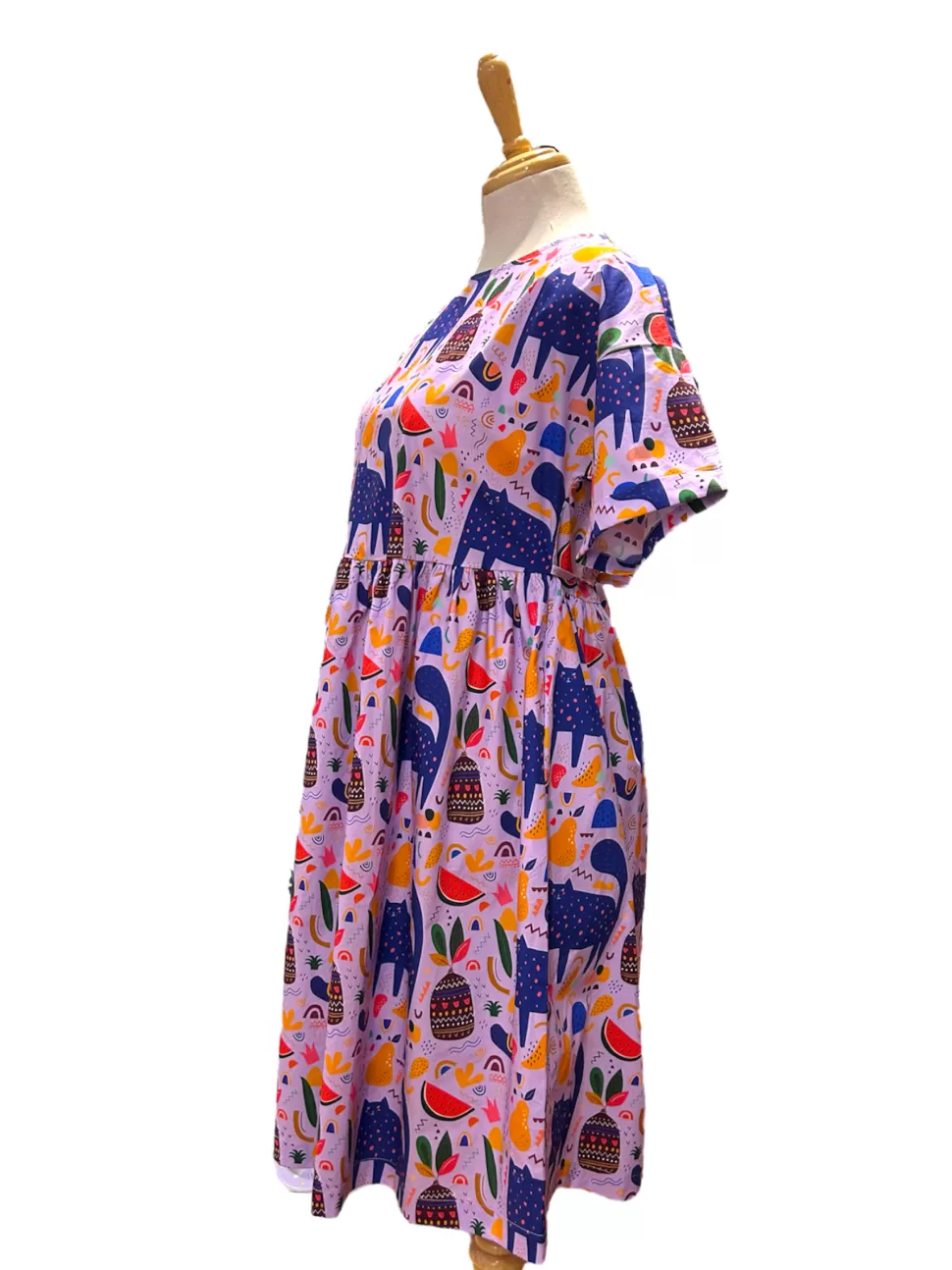 molly_dress__purple_cat_2.webp Flash Sale Origami Doll Molly Dress - Purple cat