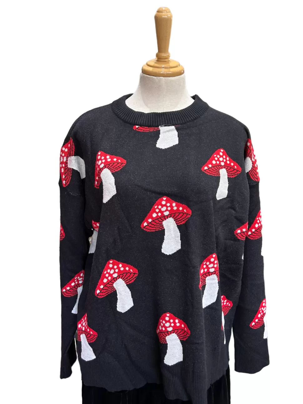 mushroom_pullover__colours_availableoversized_3.webp Cheap Origami Doll Mushroom pullover 3 colours available(oversized)
