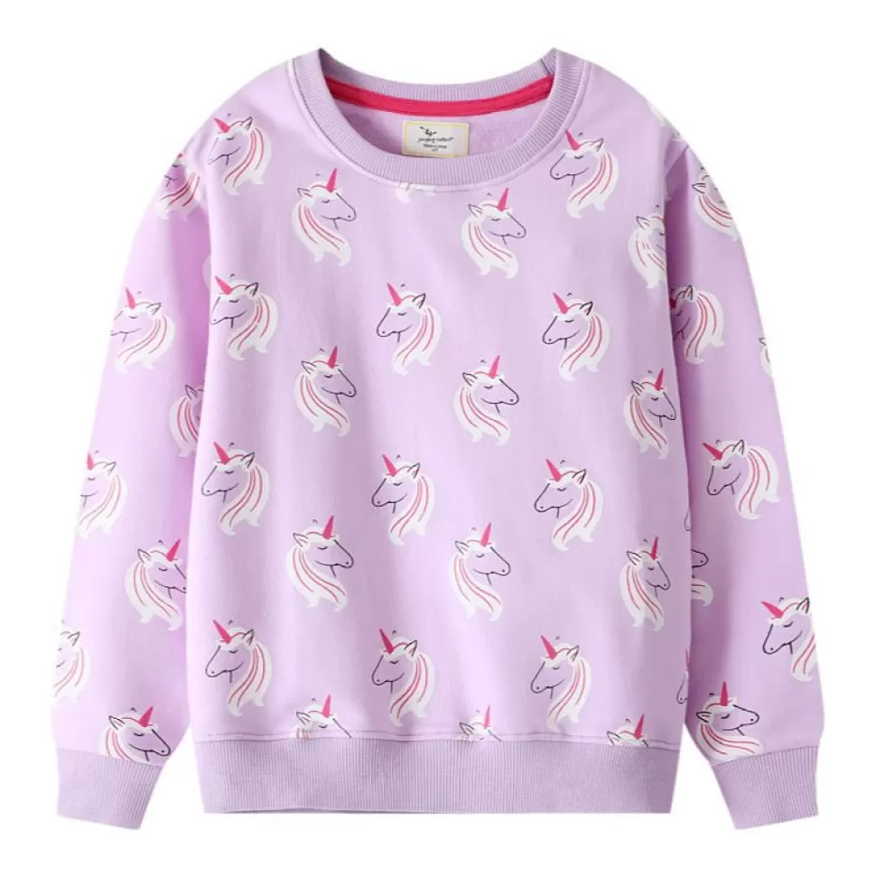 Sale Origami Doll Purple Unicorns pullover (Last one/ 2 yrs old)