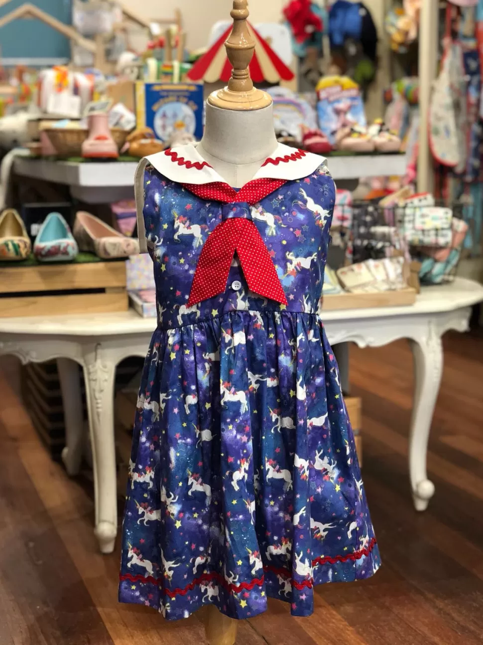 Discount Origami Doll Sailor Girl Dress - Unicorn (Low in Stock /Size: 2 &3 yrs old)