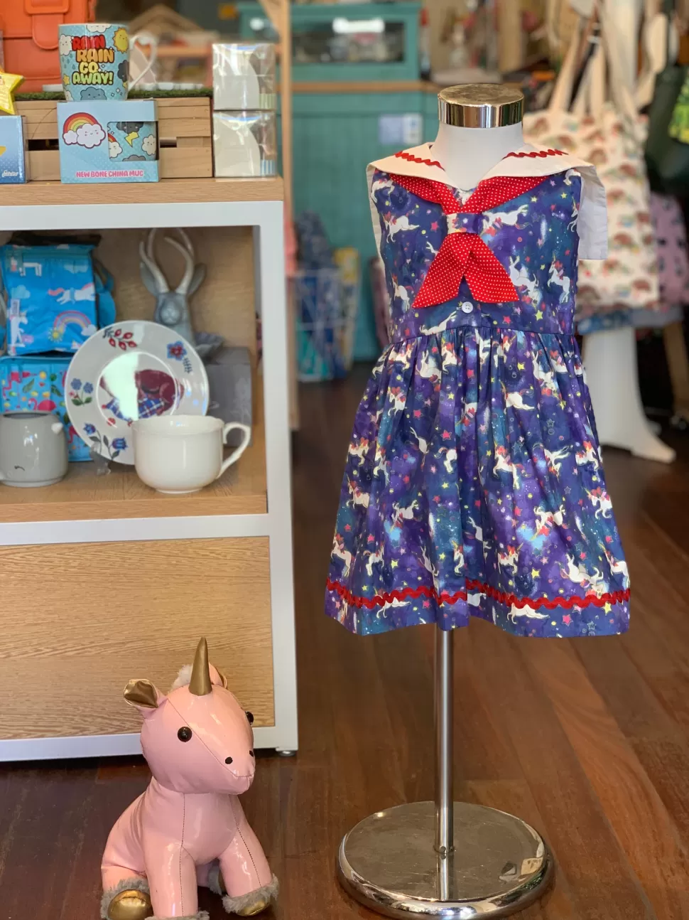 Discount Origami Doll Sailor Girl Dress - Unicorn (Low in Stock /Size: 2 &3 yrs old)