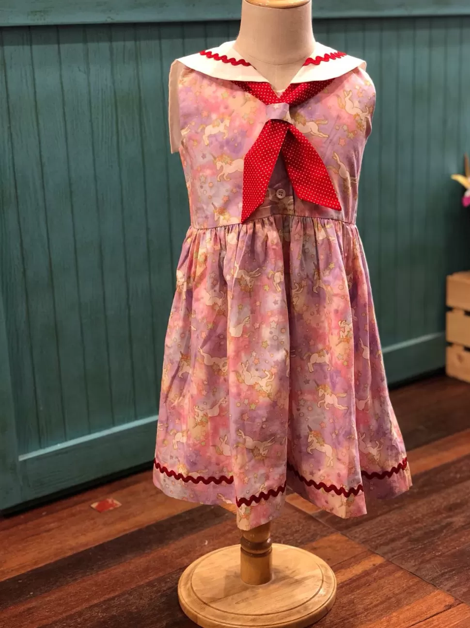 Discount Origami Doll Sailor Girl Dress - Unicorn (Low in Stock /Size: 2 &3 yrs old)