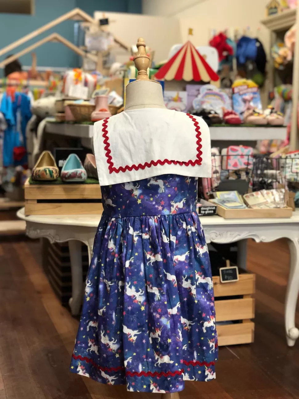 Discount Origami Doll Sailor Girl Dress - Unicorn (Low in Stock /Size: 2 &3 yrs old)