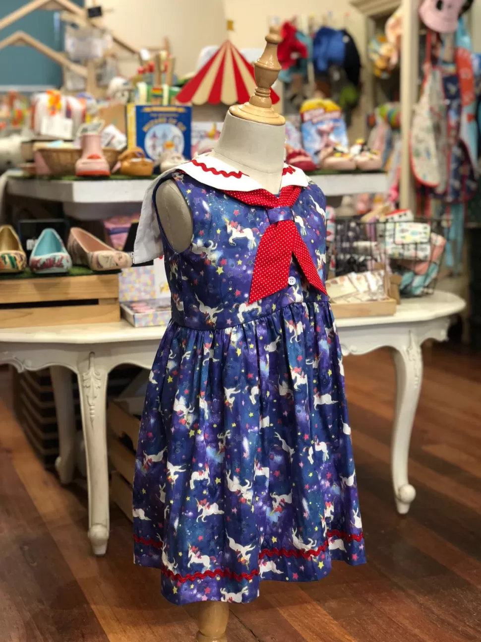 Discount Origami Doll Sailor Girl Dress - Unicorn (Low in Stock /Size: 2 &3 yrs old)