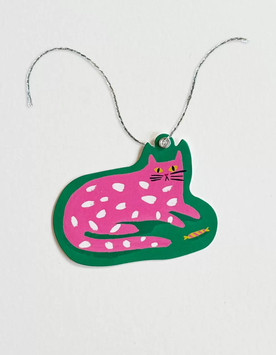 Online Origami Doll Spotted Cat Diecut Gift Tags