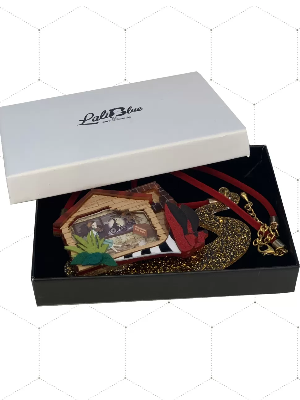 Cheap Origami Doll The Wizard of Oz Necklace Brooch by Laliblue (pre order)