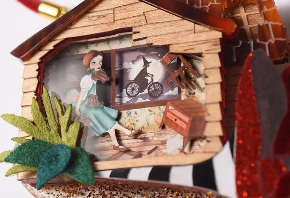 Cheap Origami Doll The Wizard of Oz Necklace Brooch by Laliblue (pre order)