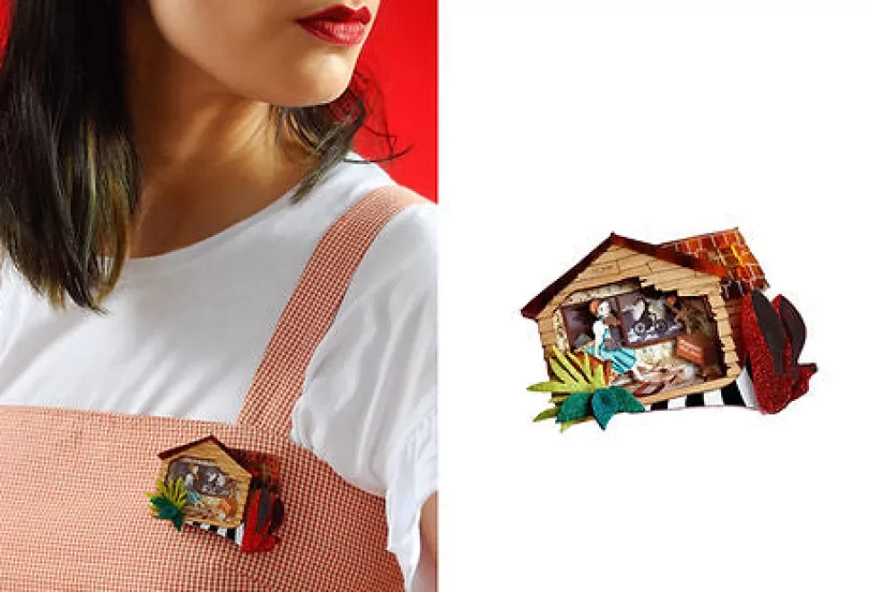 Cheap Origami Doll The Wizard of Oz Necklace Brooch by Laliblue (pre order)